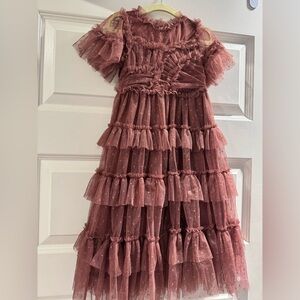 🎀 IVY CITY Whimsical Dress in Dusty Rose